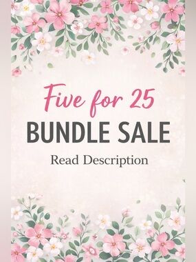 Part of a 5 items for $25 bundle sale.